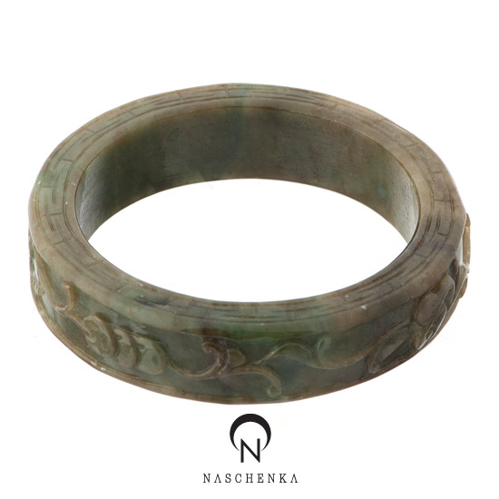 [나스첸카] w2. 황비취와 흑비취가 혼재하는 유니크 비취 통팔찌