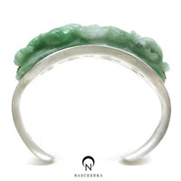 [나스첸카] 조용한 소리 [실버 수공예 비취 팔찌]