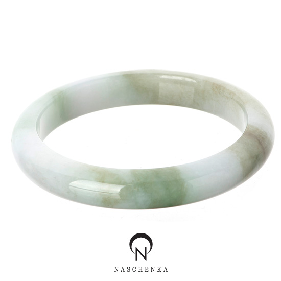 [나스첸카] 천연 비취 통팔찌 [비취 뱅글 팔찌]