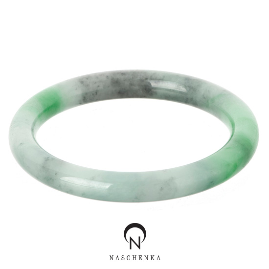 [나스첸카] 천연 비취 통팔찌 [비취 뱅글 팔찌]