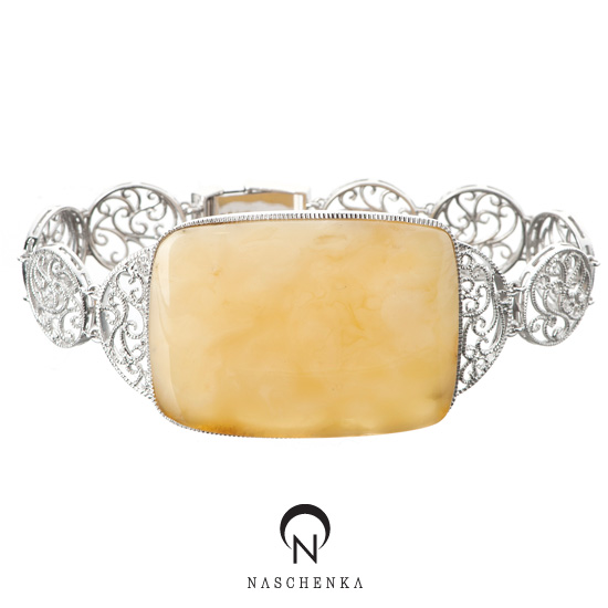 [나스첸카] 역시 호박은 나폴해 [실버 수공예 호박 팔찌]