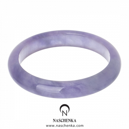 [나스첸카] 소리까지 시원한 비취 통팔찌 _ 라벤더 비취 염색 팔찌