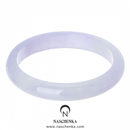 [나스첸카] 은은한 연보라 라벤더 비취 통팔찌