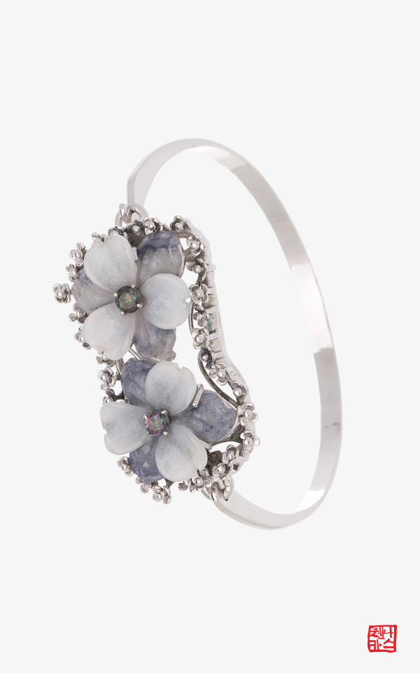 [나스첸카] 함초롬 푸른꽃 _ 듀모티에라이트 팔찌