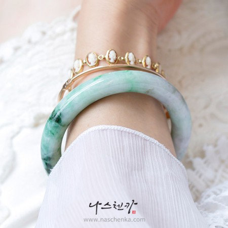 [284] pre production sample _ 비취 팔찌 _ 비취 통팔찌 _ 뱅글