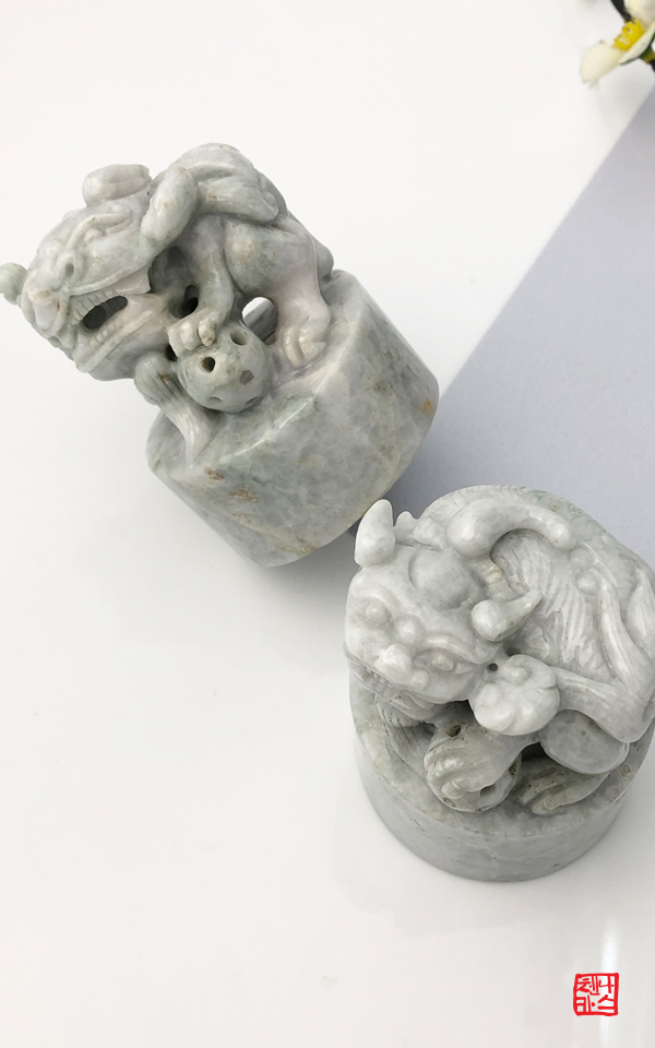 [나스첸카] 비취가 아름답다 4 _ 소품편 : 인장 Jadeite  Jade PiXiu 신화 행운의 보호 중국 생물 신성 부적