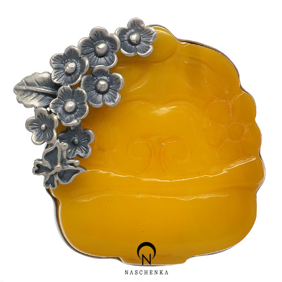 [나스첸카] 호박 노리개 띠돈 _ amber 호박 띠돈