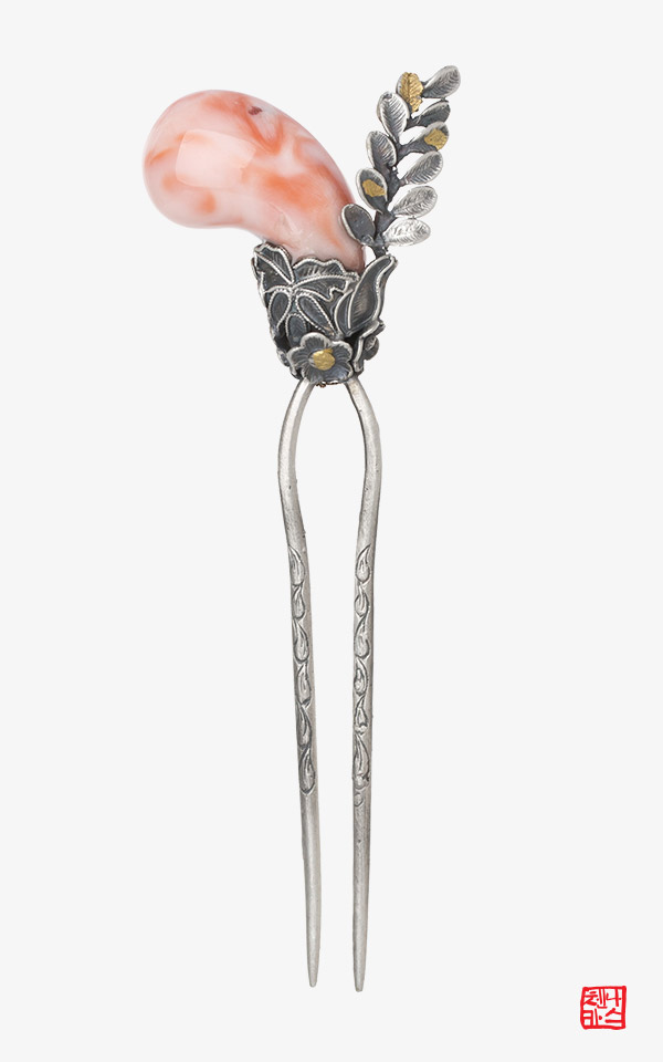 [나스첸카] 나를 위한 고품격 산호 뒤꽂이 14 _ coral 산호 뒤꽂이 _ 신랑어머니한복 쪽진머리비녀