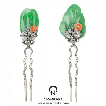 [나스첸카] 시선의 머무름 3 _ jade 비취 뒤꽂이