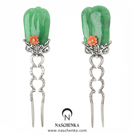 [나스첸카] 시선의 머무름 2 _ jade 비취 뒤꽂이