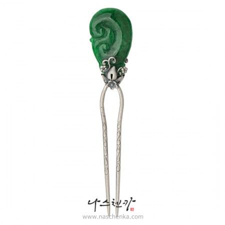 [51] pre production sample _ 비취뒤꽂이 _ 원석뒤꽂이 _ 결혼뒤꽂이 _ 한복 머리장식 _ 결혼준비 _ 신랑어머니한복