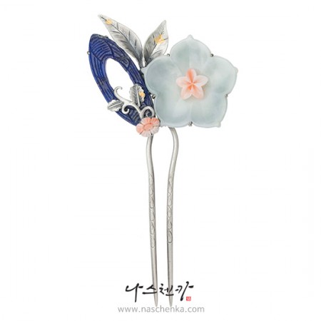 [나스첸카] 너와 내가 있는데 _ 원석뒤꽂이_한복장신구_뒤꽂이_머리장신구_헤어장식 _ 한복 머리장식 _ 결혼준비 _ 신랑어머니한복