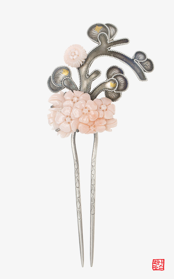 [나스첸카] MBC 옷소매 붉은 끝동 협찬_나를 위한 고품격 산호 뒤꽂이 17 _ coral 산호 뒤꽂이 쪽진머리비녀