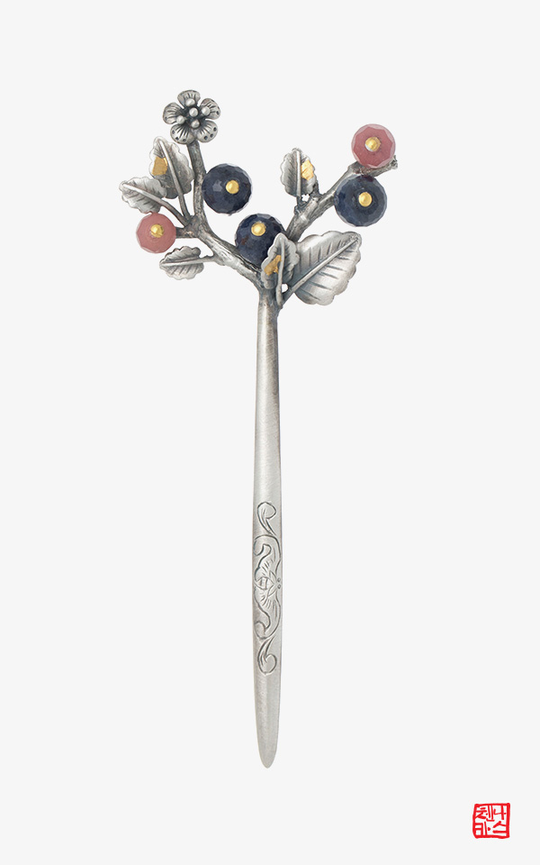 MBC 드라마 조선변호사 협찬 달보드레 2 _ 사파이어뒤꽂이 루비뒤꽂이 한복악세사리 전통장신구 나스첸카