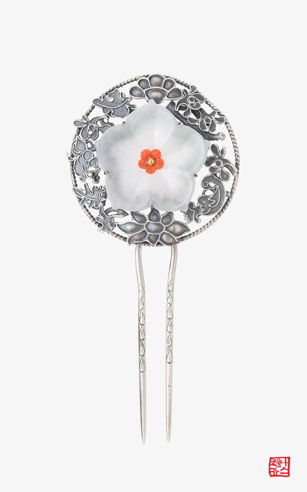 [나스첸카] tvN 철인왕후_사랑이여 _ jade 비취 뒤꽂이 쪽진머리비녀