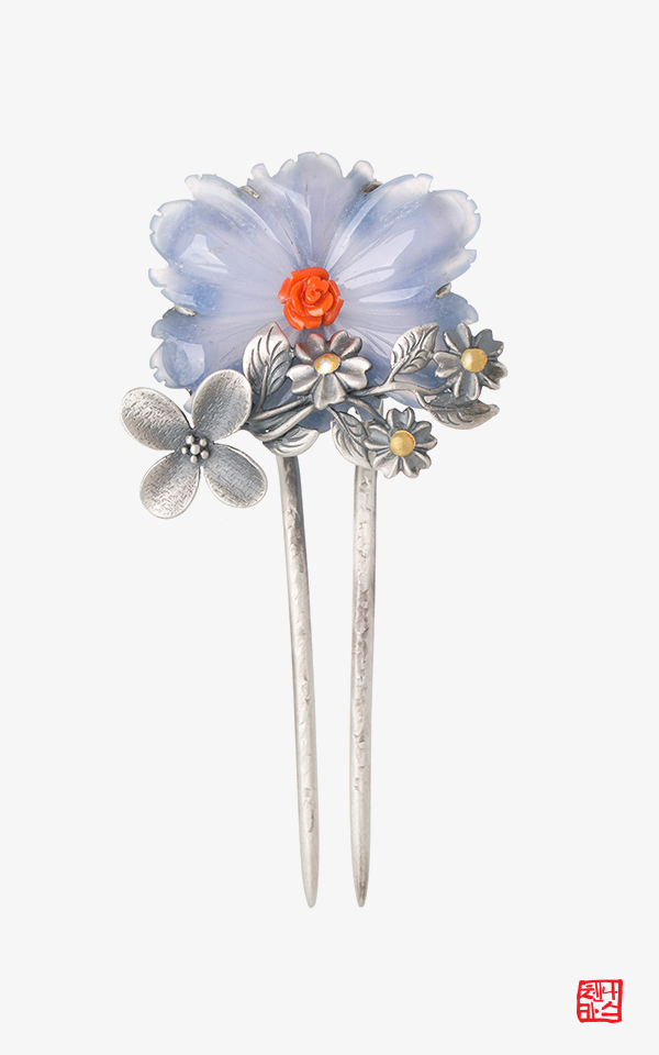 MBC 드라마 조선변호사 협찬 여신강림 _ 산호 뒤꽂이 아게이트 뒤꽂이 나스첸카