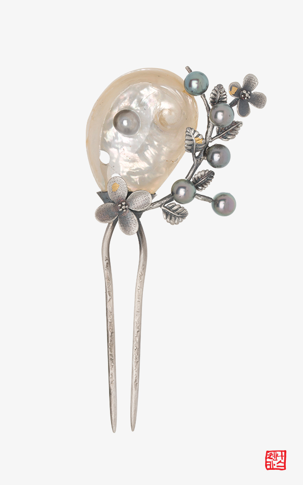 MBC 드라마 조선변호사 협찬 소중히 품은 사랑 _ 자개 진주 뒤꽂이 비녀 나스첸카