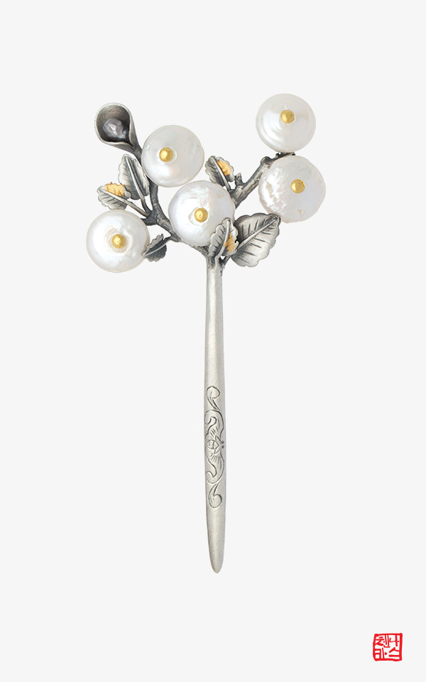 MBC 드라마 조선변호사 협찬_흰눈 꽃눈 _ 진주 뒤꽂이 나스첸카