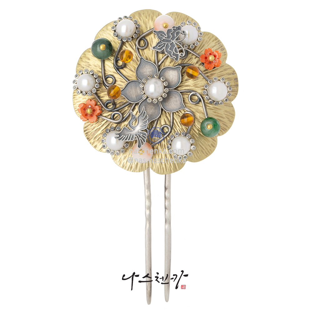 [NASCHENKA] 왕비와 후궁을 위한 _4 전통 떨 뒤꽂이 _ 떨잠 은 뒤꽂이