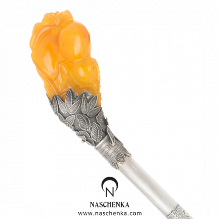 [나스첸카] 소장하는 천연 호박 _ 호박 비녀 밀화 비녀