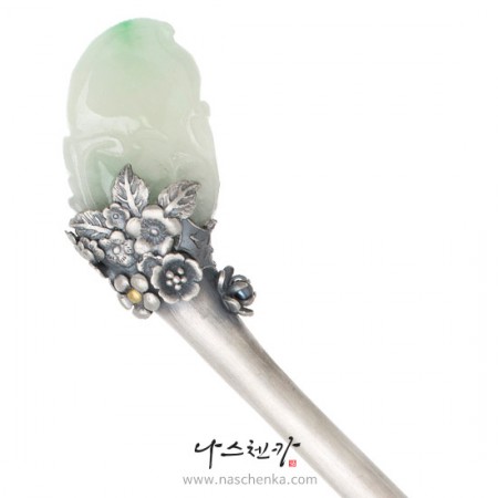 [나스첸카] 연주 공연 비녀 (2) _  비취 비녀 _ 옥비녀 _ 한복비녀 _ 전통비녀