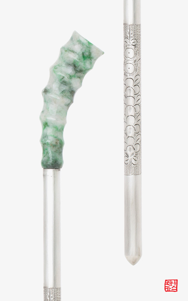 [나스첸카] 비취 죽절 비녀 _ 비취 비녀 _ 옥비녀 _ 한복비녀 _ 전통비녀