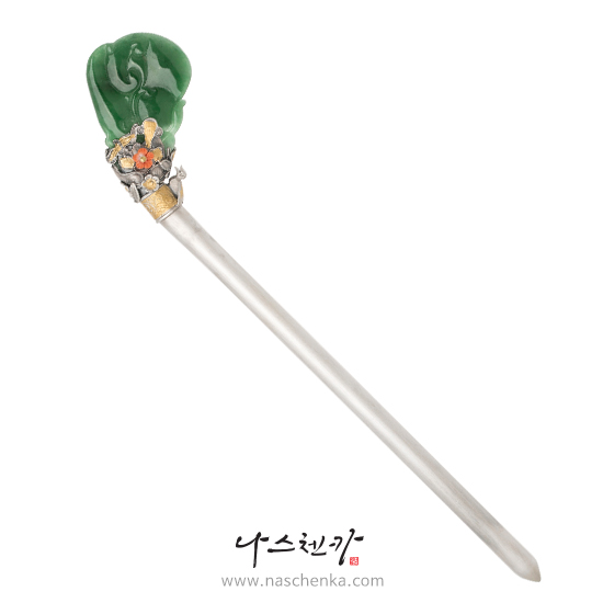 [나스첸카][동영상] 한복전통비녀_무용의 선을 살리다 30 _ 비취 옥 비녀