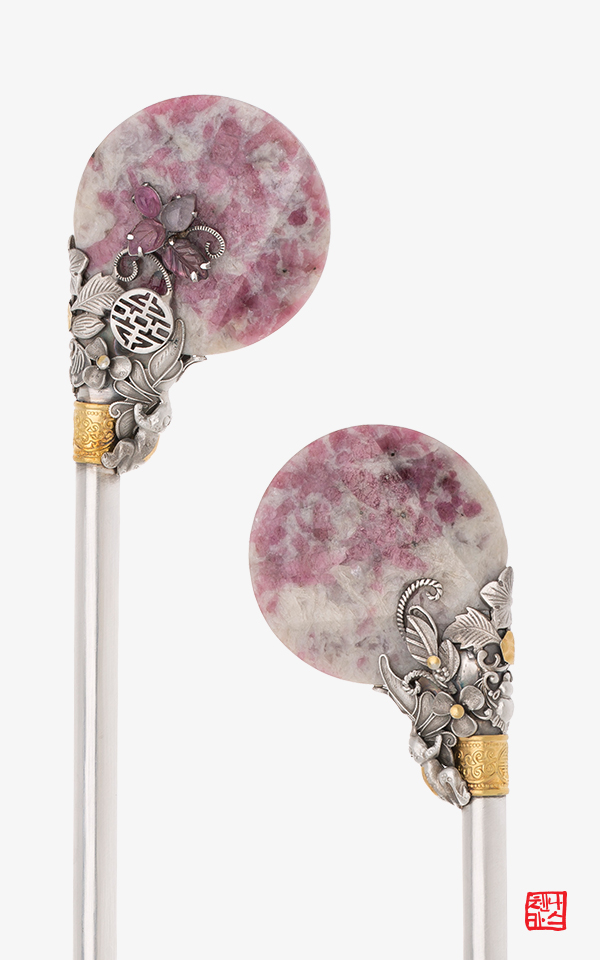 MBC드라마 조선변호사 협찬 한복전통비녀_무용의 선을 살리다 92 _토르마린,은비녀 비녀 나스첸카