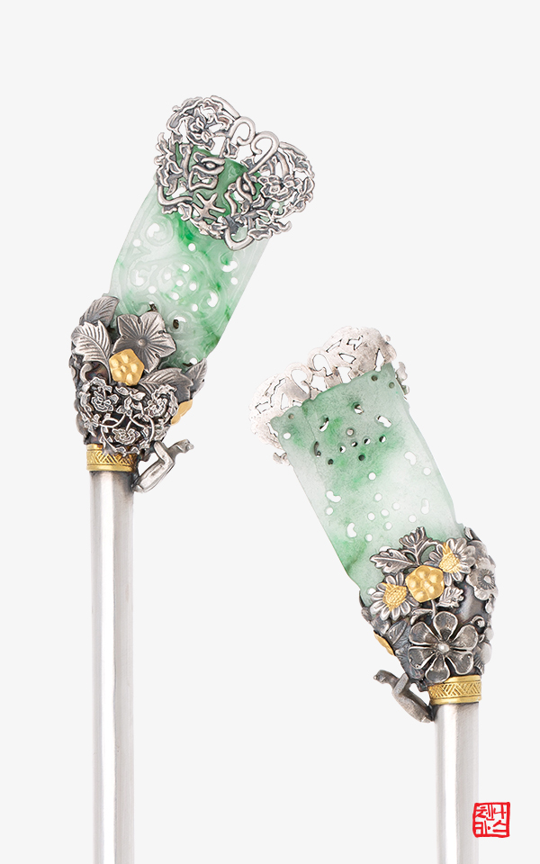 MBC드라마 조선변호사 협찬 비취 옥 비녀 은비녀_무용의 선을 살리다 100 나스첸카