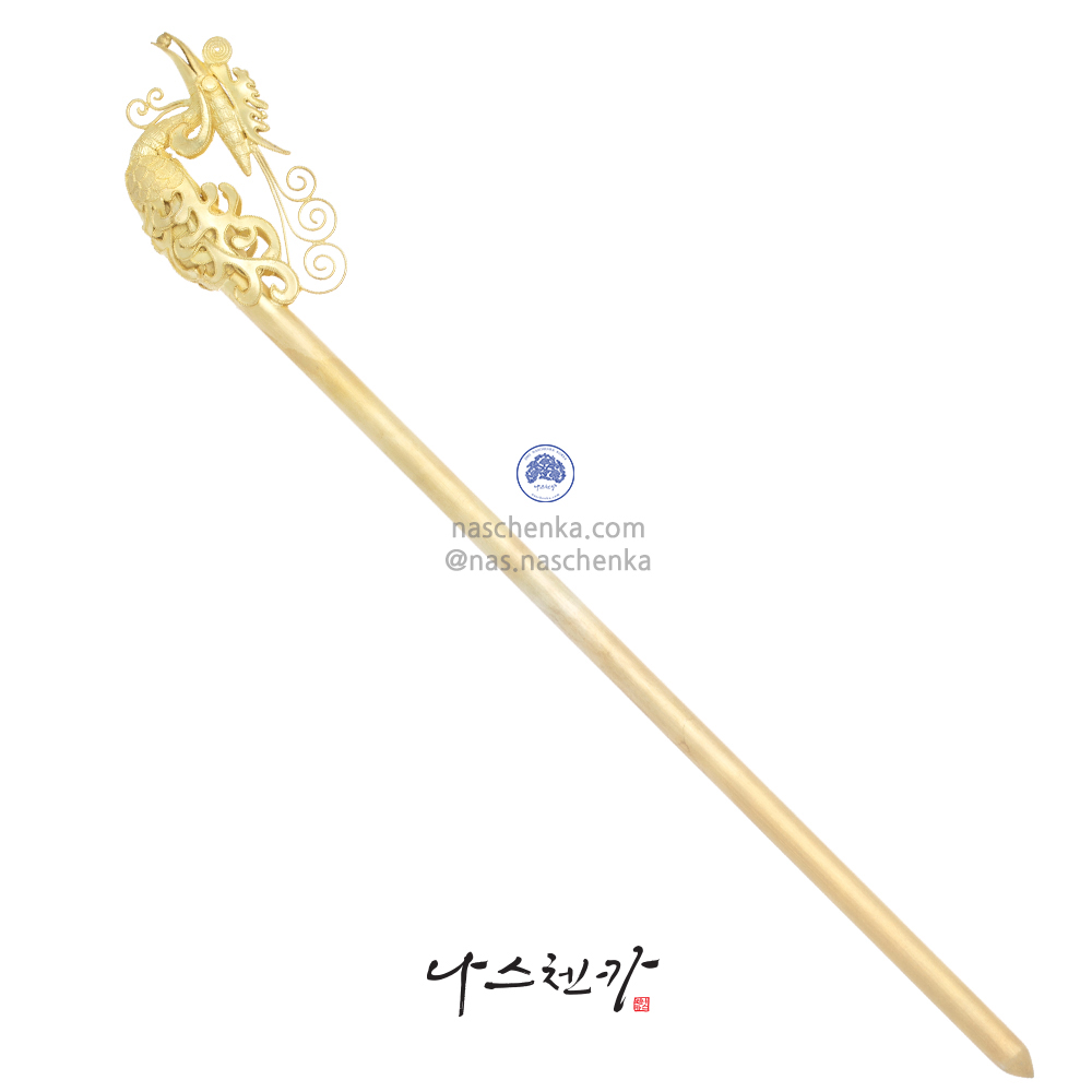 NASCHENKA þī Ȳ  Korean Handmade Phoenix Hairpin, Finest Traditional Accessory by Top Artisan