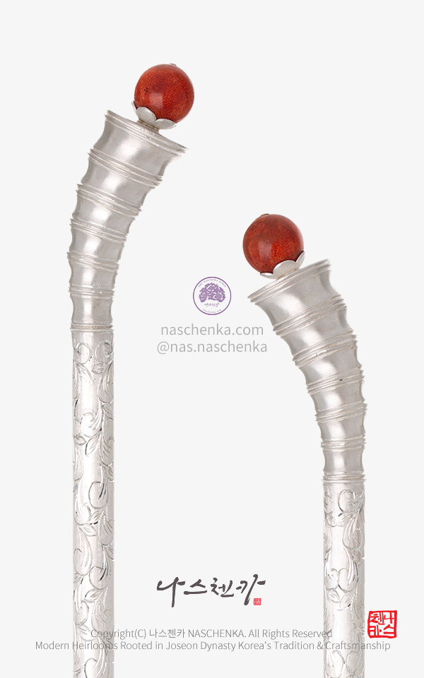 [나스첸카 Binyeo 비녀] 죽절 은비녀