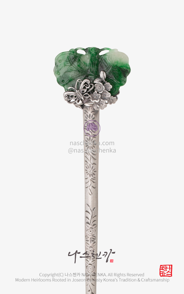 [나스첸카] 돌이켜 본 추억 _ 은 비취 소비녀 은비녀