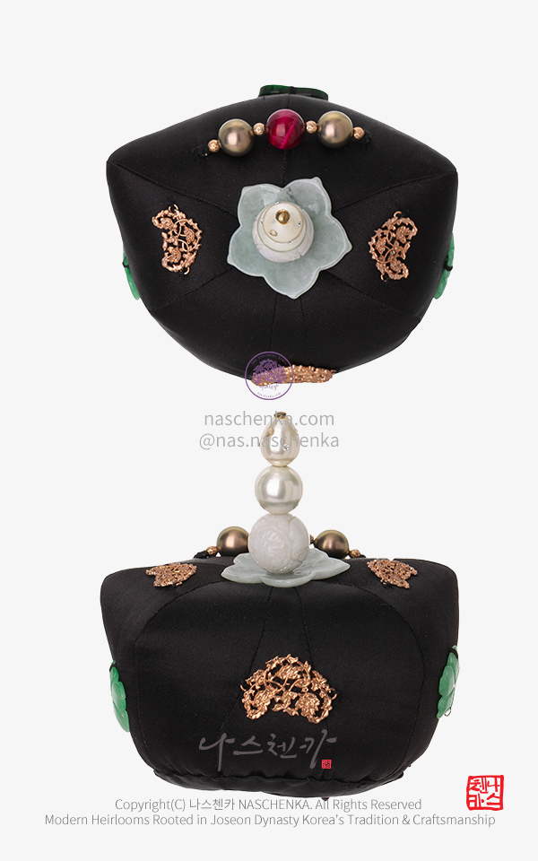 [나스첸카] 단정하고 암팡진 기본 검정 족두리