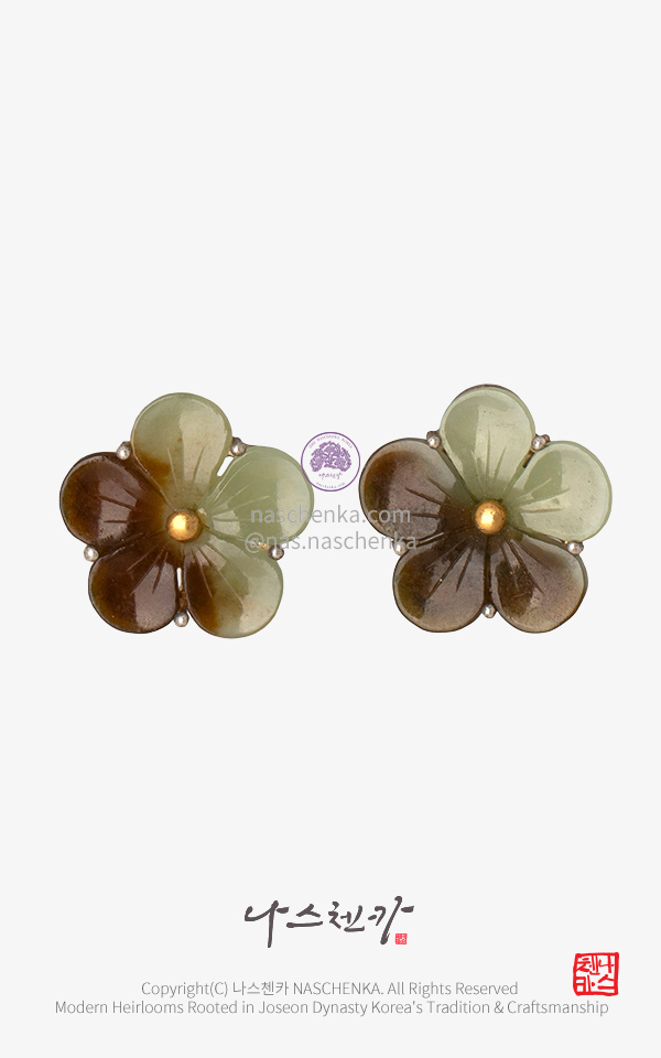 [나스첸카] 구르미그린달빛 구그달 관자 _ 옥 관자 