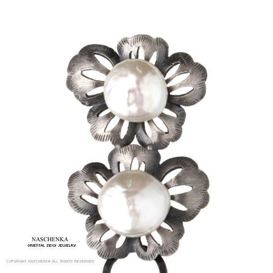 * 선덕여왕 어린 미실의 사다함의 매화편 협찬 * [나스첸카]'순수美 2' [실버 수공예 진주 뒤꽂이]