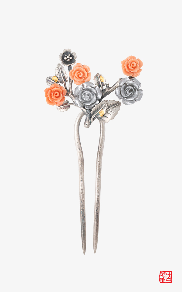 MBC 드라마 조선변호사 협찬 꽃 은 뒤꽂이_꽃구름 4 나스첸카