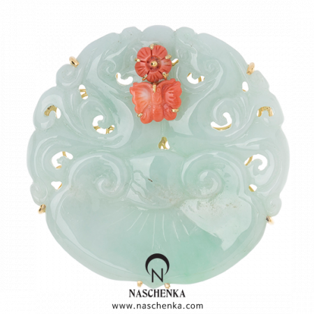 Jade brooch