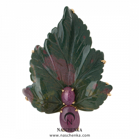 Agate brooch