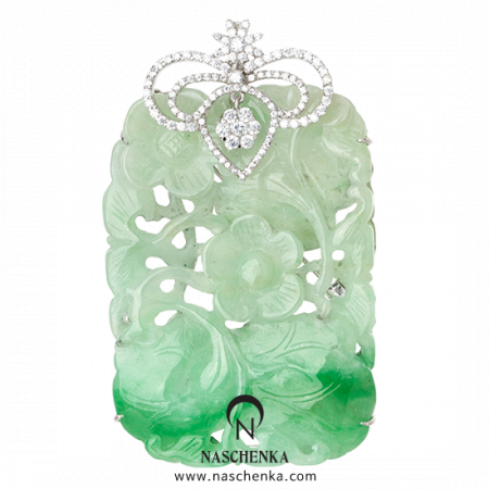Jade brooch