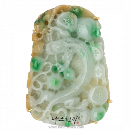 Jade brooch