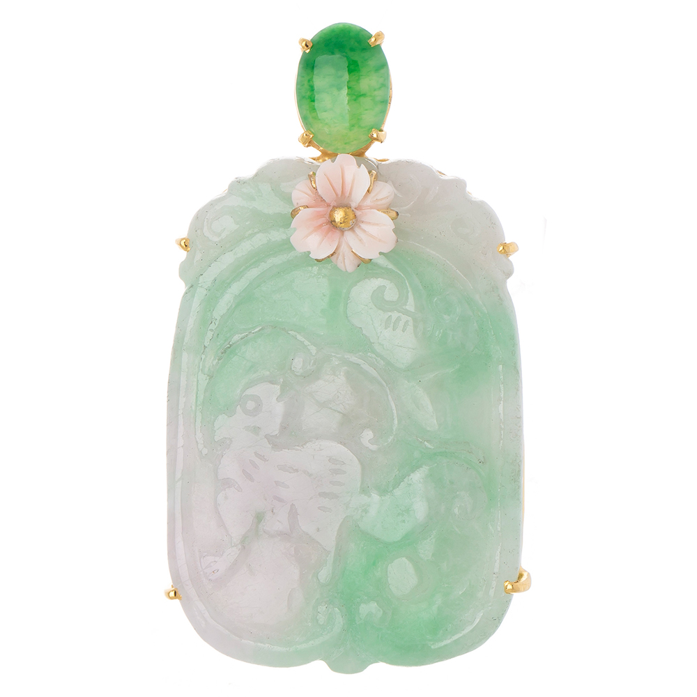 Jade brooch
