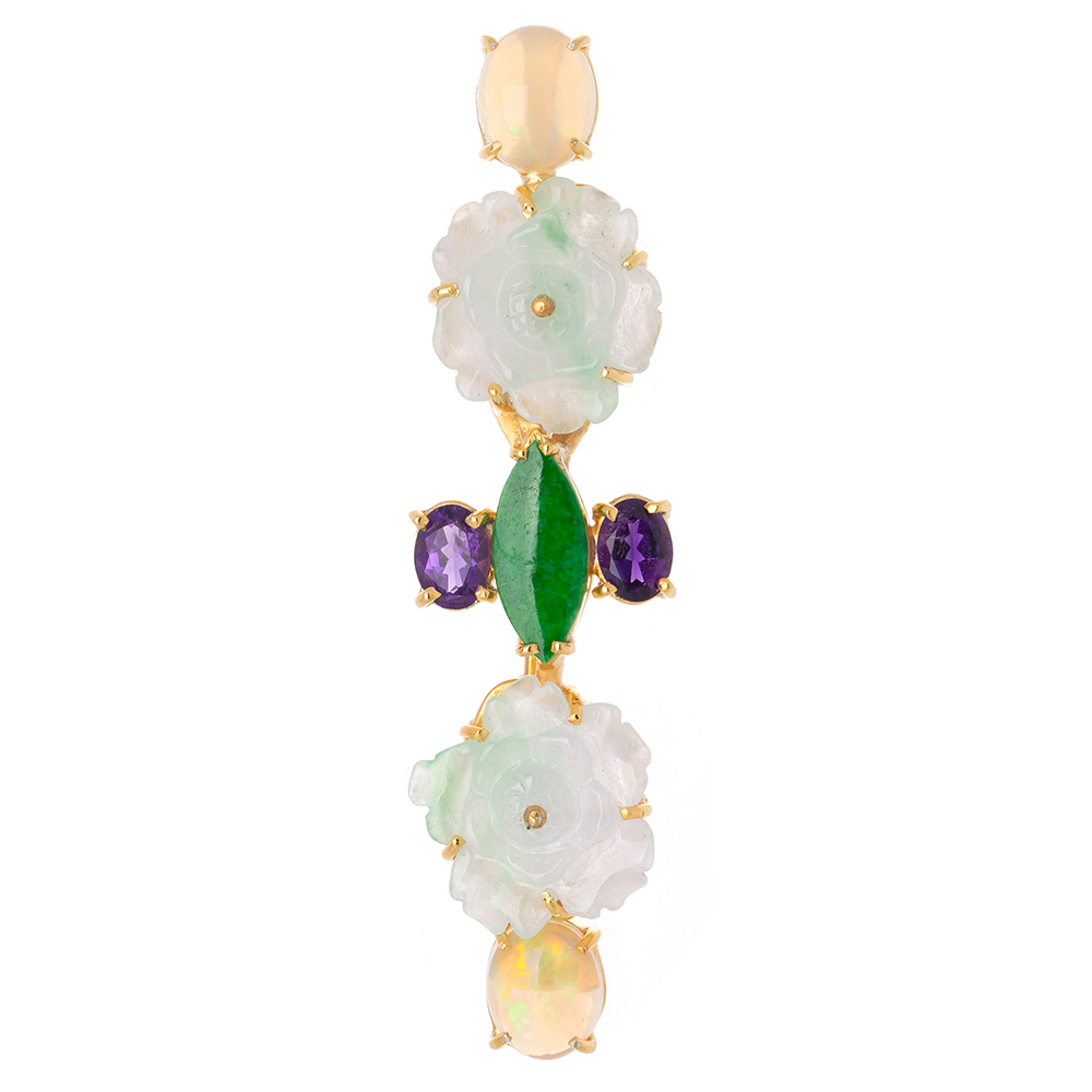 Jade brooch