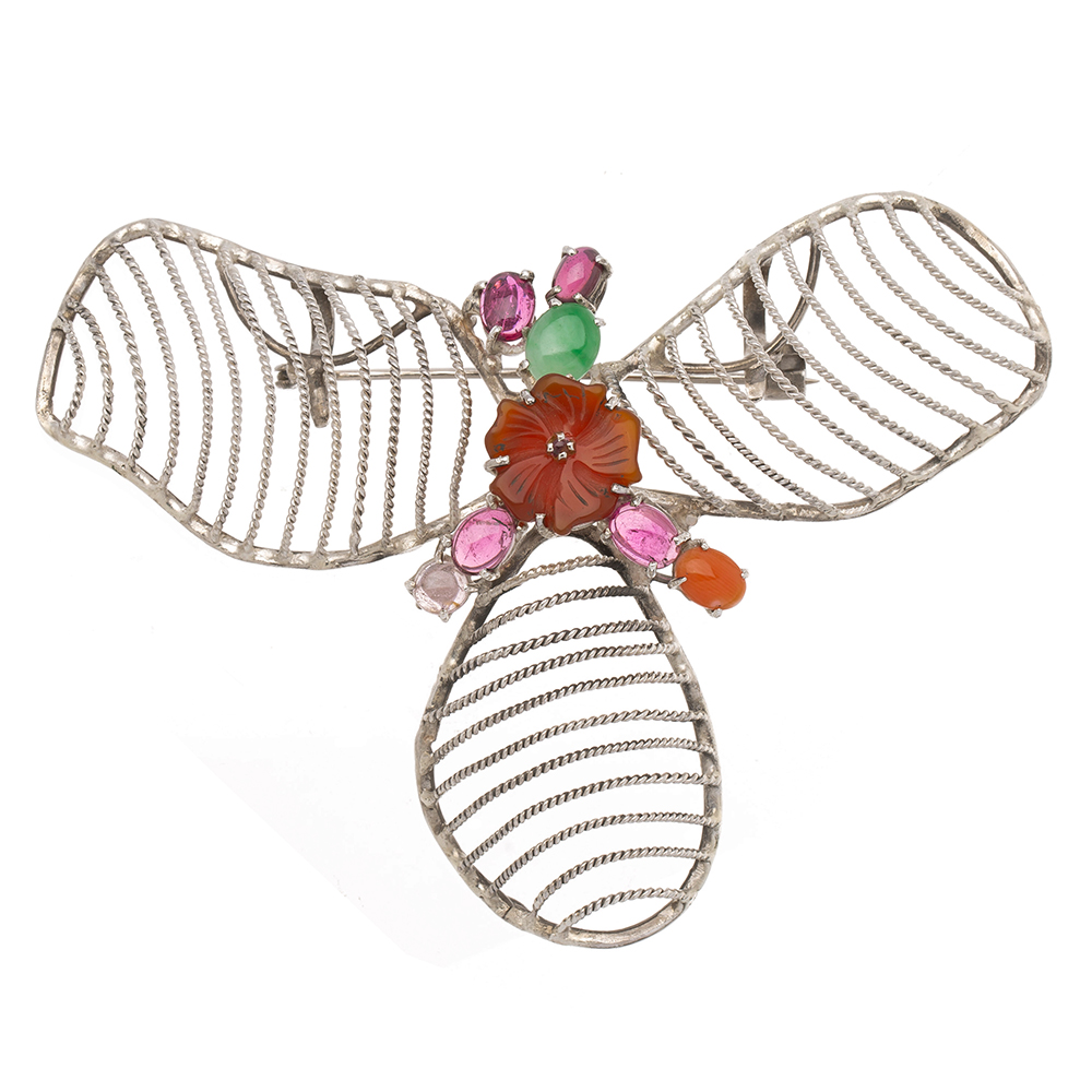 Silver brooch
