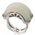 White jade garakji rings