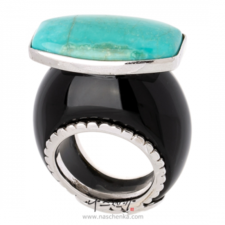 Solid turquoise garakji rings