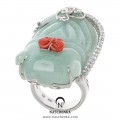 Cicada jade ring