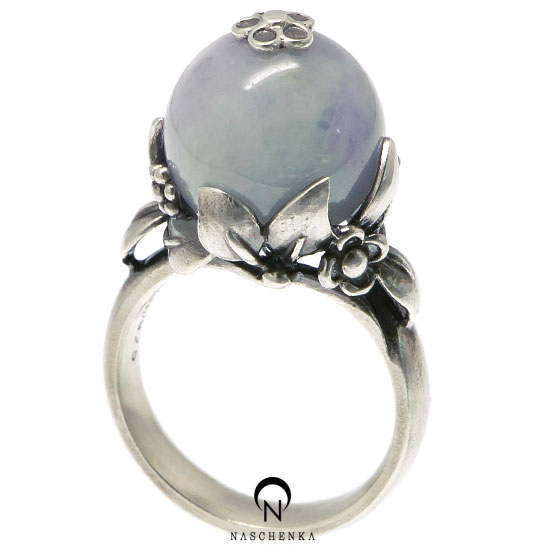 Lavender jade ring