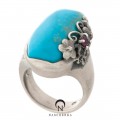 Turquoise silver ring