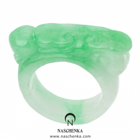 Solid jade gemstone garakji rings