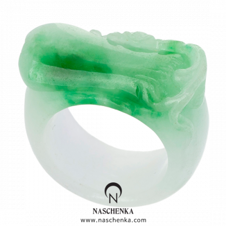Solid jade gemstone garakji rings